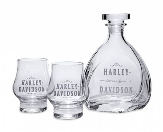 ENSEMBLE "DECANTER-GLASS-SET" HARLEY DAVIDSON