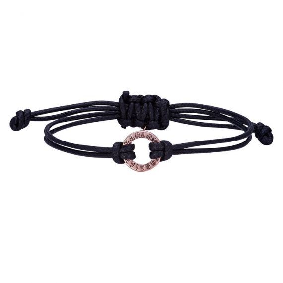 BRACELET MOD "ANNEAU ROSE & NOIR" - HARLEY-DAVIDSON -