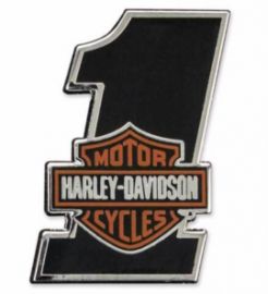 PIN #1 BAR & SHIELD ANTIQUED SILVER - HARLEY-DAVIDSON