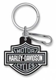 PORTE CLEF "BAR & SHIELD GRIS" HARLEY-DAVIDSON