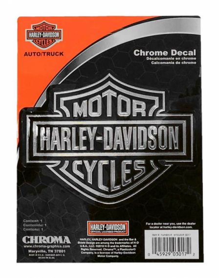 DECAL "GRAPHIC SILVER B&S" - HARLEY-DAVIDSON -