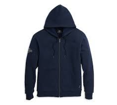 SWEAT ZIPPE HOMME "HOODIE KNIT BLUE"  - HARLEY-DAVIDSON -