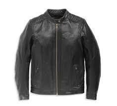 BLOUSON CUIR FEMME HARLEY DAVIDSON ELECTRA