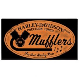 PLAQUE "MUFFLERS ROAR" HARLEY-DAVIDSON