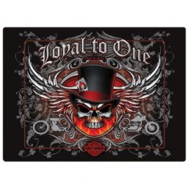 PLAQUE "LOYAL TO ONE SKULL" HARLEY-DAVIDSON