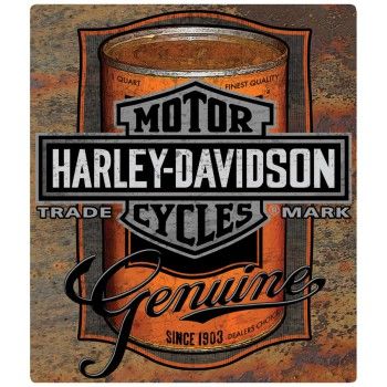 PLAQUE "OIL CAN LABEL" HARLEY-DAVIDSON