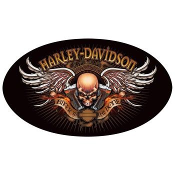 PLAQUE "BIKER TO THE BONE" HARLEY-DAVIDSON