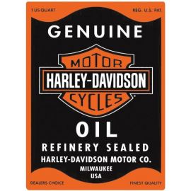 PLAQUE "OIL CAN RECTANGLE" HARLEY-DAVIDSON