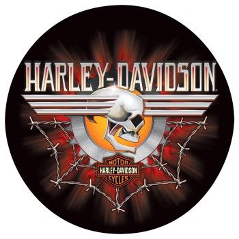 PLAQUE "GEARHEAD SKULL" HARLEY-DAVIDSON