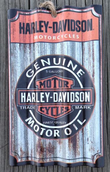 PLAQUE ornement HARLEY DAVIDSON "Motor oil"