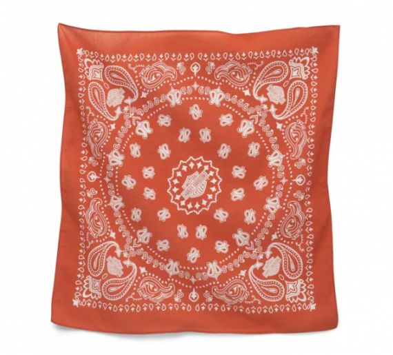 BANDANA  ORANGE HERITAGE AMERICAIN - HARLEY DAVIDSON -