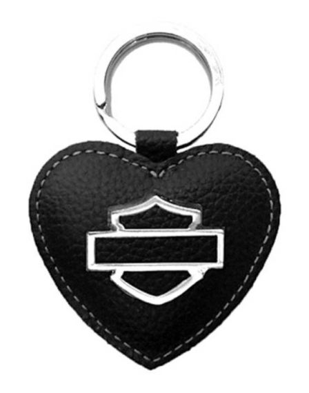 PORTE CLE "HEART B&S NOIR" - HARLEY-DAVIDSON -