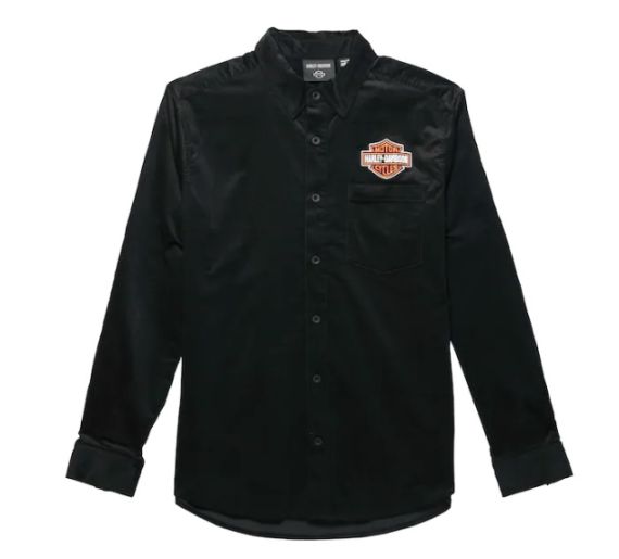 CHEMISE EN VELOURS COTELE BAR & SHIELD  - HARLEY-DAVIDSON - 