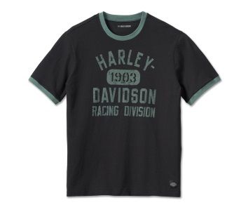 TEE SHIRT RACG RINGER  - HARLEY-DAVIDSON -