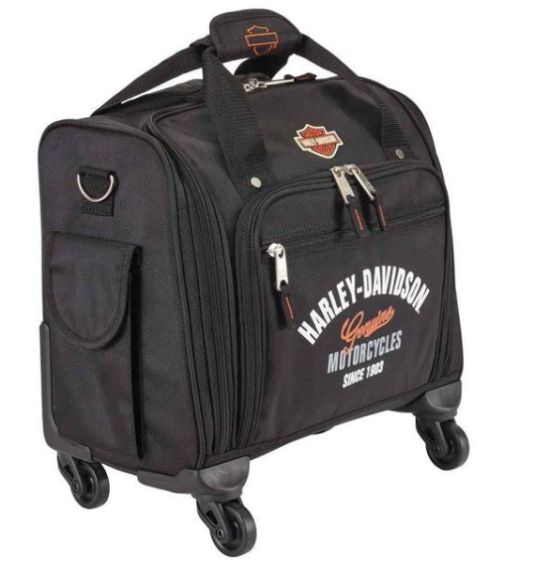 VALISE DE CABINE A ROULETTES - HARLEY-DAVIDSON -