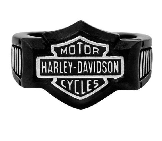 BAGUE B&S BLACK SILVER - HARLEY-DAVIDSON -