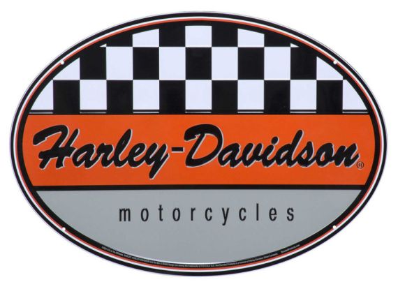 PLAQUE OVALE - HARLEY DAVIDSON - 