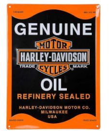 PLAQUE METAL OIL CAN - HARLEY DAVIDSON - 