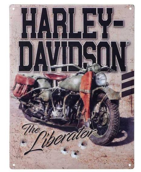 PLAQUE METAL LIBERATOR - HARLEY DAVIDSON - 