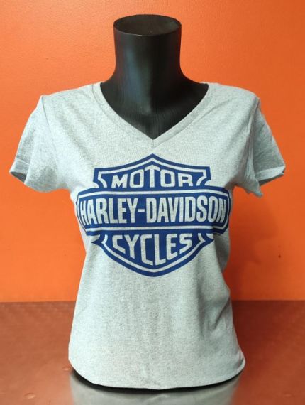 TEE SHIRT CONCESSION "B&S ON GRAY" POUR FEMMES - HARLEY-DAVIDSON