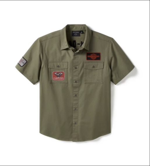CHEMISE MANCHES COURTES V-TWIN EQUIPPED SOLID