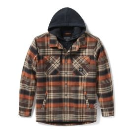 VESTE A CAPUCHE A CARREAUX MARRON - HARLEY DAVIDSON 