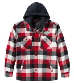 VESTE A CARREAUX ROUGE - HARLEY DAVIDSON 