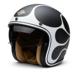 CASQUE FLAMME NOIR ET BLANC - HARLEY DAVIDSON 