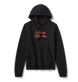 Sweat à capuche pullover "Essential Bling" pour femme - Harley Black