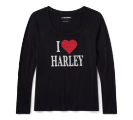 TEE SHIRT MANCHES LONGUES "I LOVE HARLEY" - HARLEY DAVIDSON 