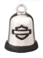 Clochette "Bar and Shield" bi couleur noir et argent