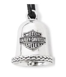 Clochette "Bar and Shield" d&eacute;tails tress&eacute;s argent