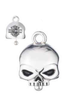Clochette "Willie G Skull" argent