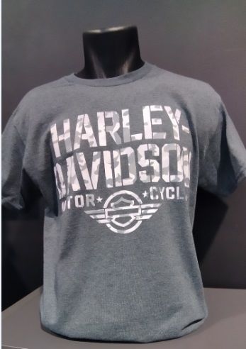 TEE SHIRT CONCESSION "COVERT" GOLFE DE BRETAGNE - HARLEY DAVIDSON - 