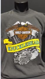 TEE SHIRT CONCESSION "KNUCKLEHEAD" GOLFE DE BRETAGNE - HARLEY DAVIDSON - 