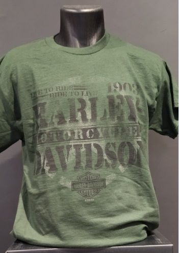 TEE SHIRT CONCESSION "HONOR" GOLFE DE BRETAGNE - HARLEY DAVIDSON -  