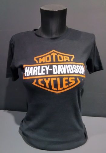TEE SHIRT CONCESSION " B&S ORANGE" GOLFE DE BRETAGNE - HARLEY DAVIDSON - 