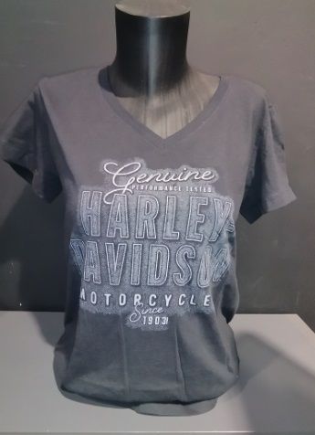 TEE SHIRT CONCESSION "Black Denim" GOLFE DE BRETAGNE - HARLEY DAVIDSON - 