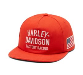 CASQUETTE DE BASEBALL FACTORY RACING ORANGE - COLLECTION LIMITEE - HARLEY DAVIDSON - 