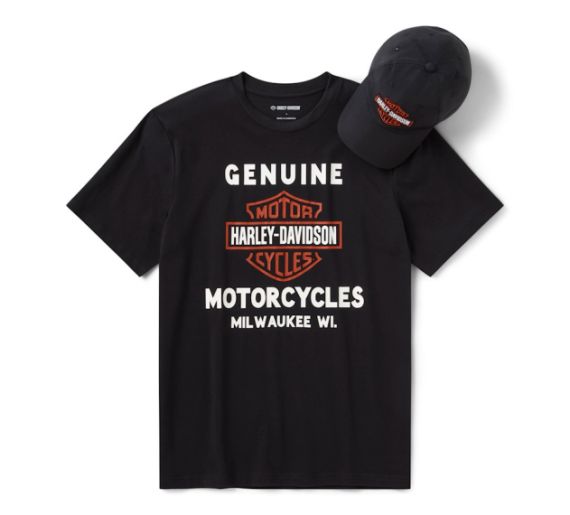 COFFRET CADEAU CASQUETTE ET TEE SHIR B&S - HARLEY DAVIDSON - 