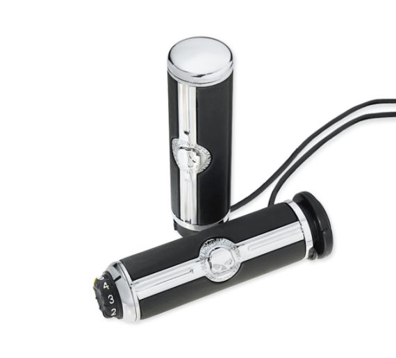 POIGNEEES CHAUFFANTES WILLIE G SKULL - HARLEY DAVIDSON -