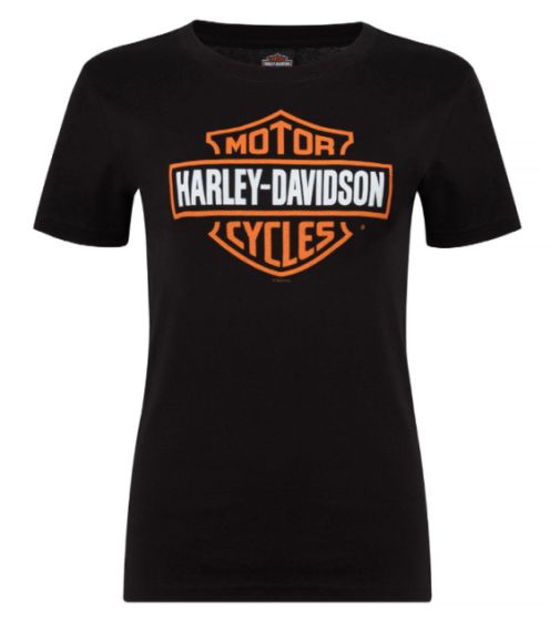 TEE SHIRT CONCESSION "B&S ORANGE ON BLACK" EDITION LIMITEE 20 ANS HARLEY-DAVIDSON RENNES