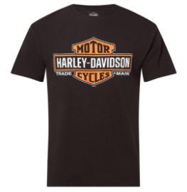 TEE SHIRT CONCESSION "ELONGATED B&S ON BLACK" EDITION LIMITEE 20 ANS HARLEY-DAVIDSON RENNES