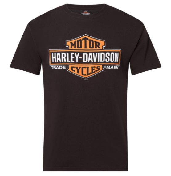 TEE SHIRT CONCESSION "ELONGATED B&S ON BLACK" EDITION LIMITEE 20 ANS HARLEY-DAVIDSON RENNES