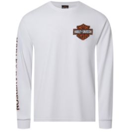 TEE SHIRT CONCESSION "B&S ON WHITE" EDITION LIMITEE 20 ANS HARLEY-DAVIDSON RENNES