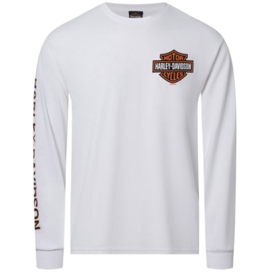 TEE SHIRT CONCESSION "B&S ON WHITE" EDITION LIMITEE 20 ANS HARLEY-DAVIDSON RENNES