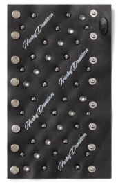 Support de queue de cheval en cuir clout&eacute; avec &eacute;pingle &agrave; cheveux