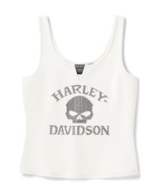 D&eacute;bardeur Willie G Skull Bling pour femmes - Cloud Dancer