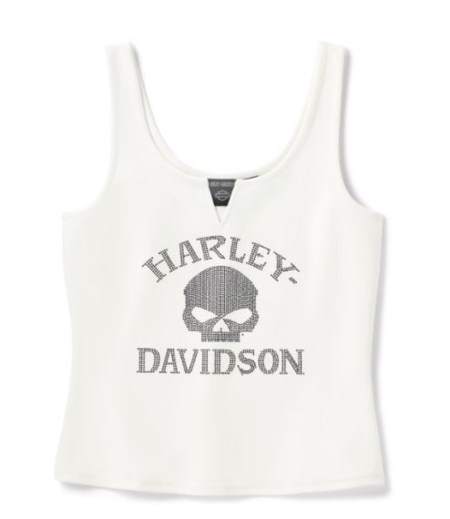 D&eacute;bardeur Willie G Skull Bling pour femmes - Cloud Dancer