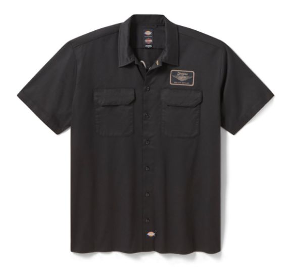 Chemise de travail Dickies x H-D Built to Outlast pour hommes - Black